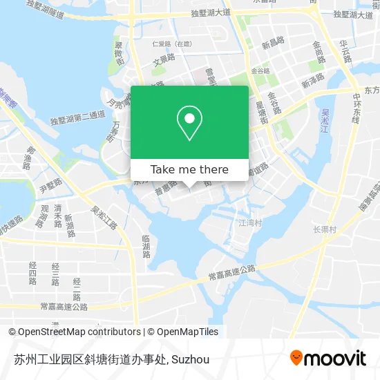 苏州工业园区斜塘街道办事处 map