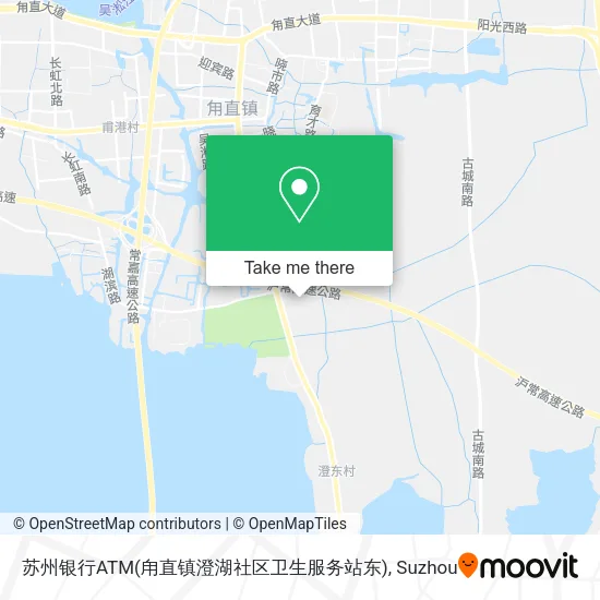 苏州银行ATM(甪直镇澄湖社区卫生服务站东) map