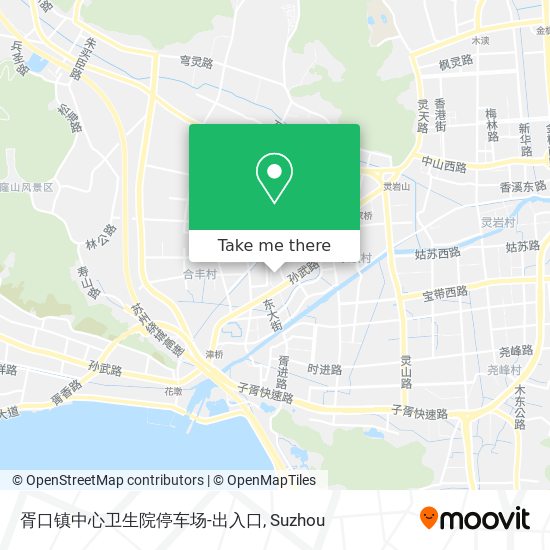 胥口镇中心卫生院停车场-出入口 map