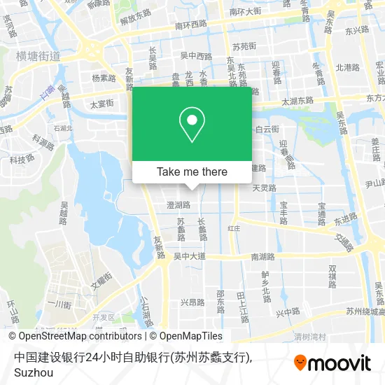 中国建设银行24小时自助银行(苏州苏蠡支行) map