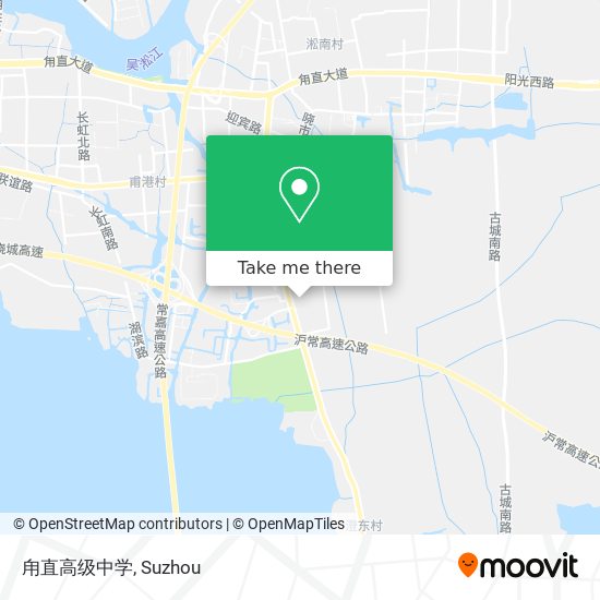 甪直高级中学 map