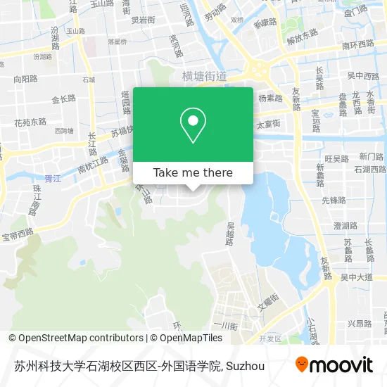 苏州科技大学石湖校区西区-外国语学院 map