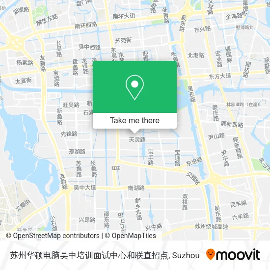 苏州华硕电脑吴中培训面试中心和联直招点 map