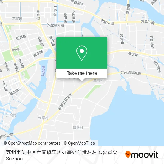 苏州市吴中区甪直镇车坊办事处前港村村民委员会 map