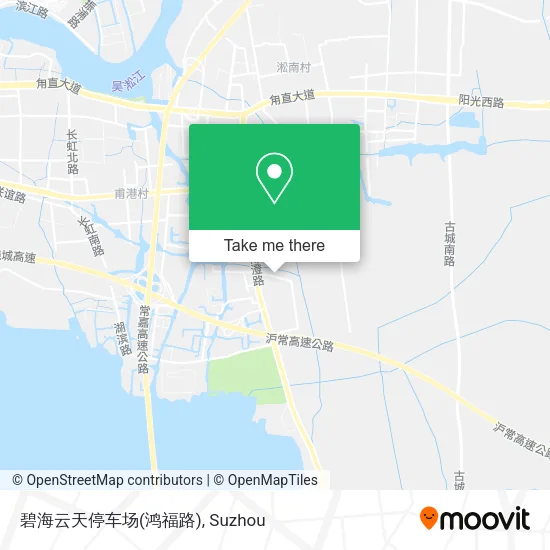 碧海云天停车场(鸿福路) map