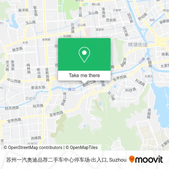 苏州一汽奥迪品荐二手车中心停车场-出入口 map