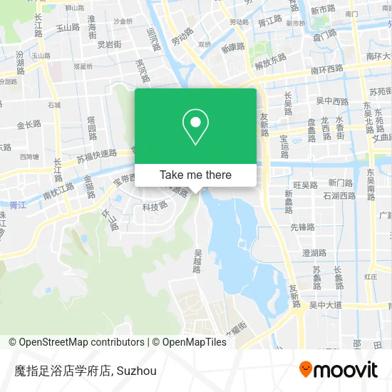 魔指足浴店学府店 map