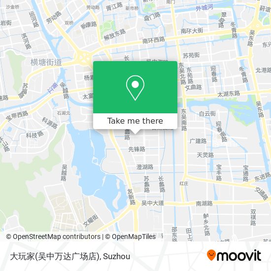 大玩家(吴中万达广场店) map