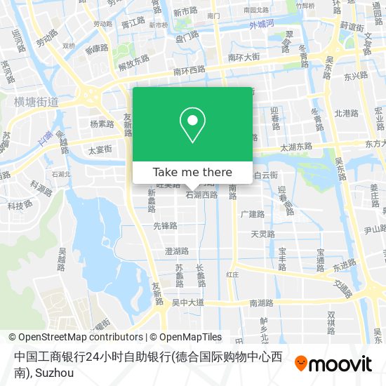 中国工商银行24小时自助银行(德合国际购物中心西南) map