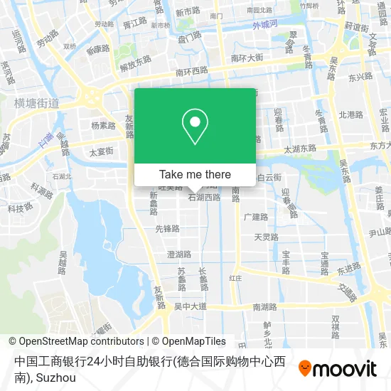 中国工商银行24小时自助银行(德合国际购物中心西南) map