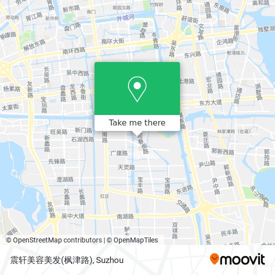 震轩美容美发(枫津路) map