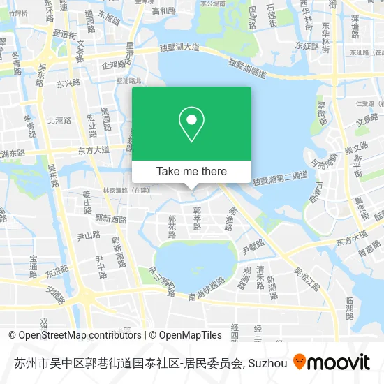 苏州市吴中区郭巷街道国泰社区-居民委员会 map