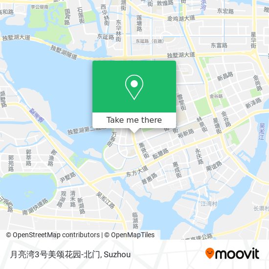 月亮湾3号美颂花园-北门 map