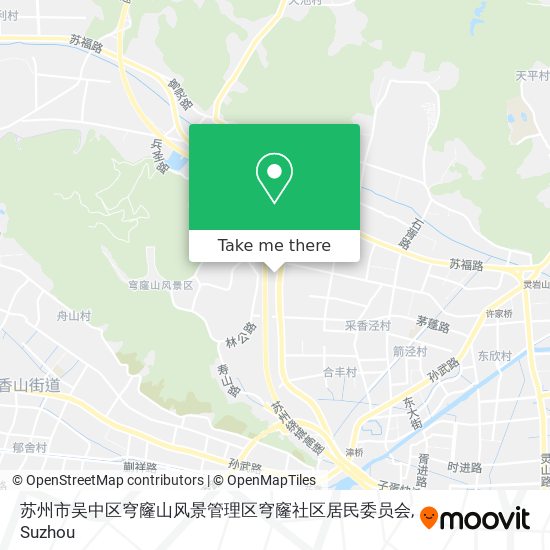 苏州市吴中区穹窿山风景管理区穹窿社区居民委员会 map