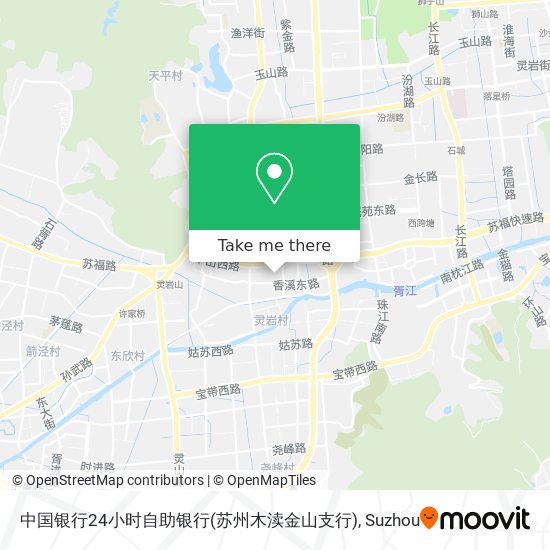 中国银行24小时自助银行(苏州木渎金山支行) map