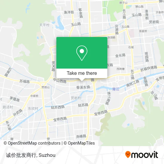 诚价批发商行 map