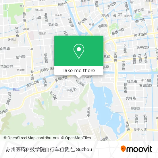 苏州医药科技学院自行车租赁点 map
