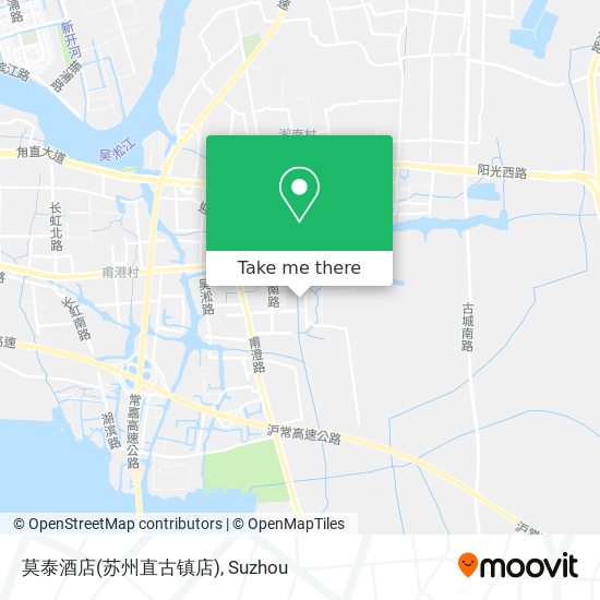 莫泰酒店(苏州直古镇店) map