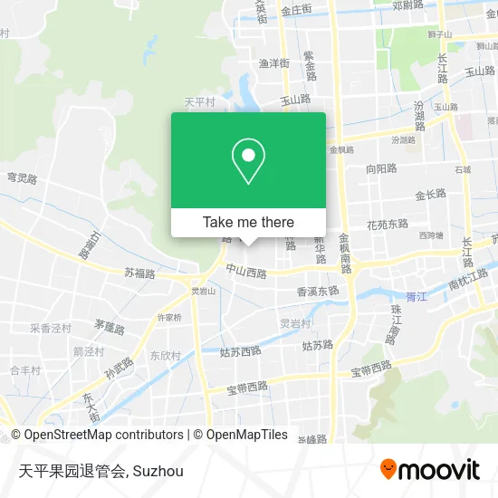 天平果园退管会 map