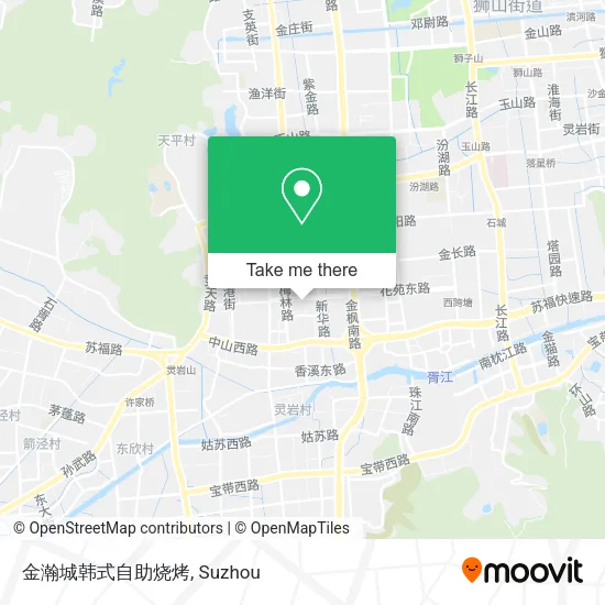 金瀚城韩式自助烧烤 map