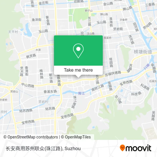 长安商用苏州联众(珠江路) map