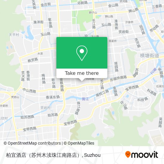 柏宜酒店（苏州木渎珠江南路店） map