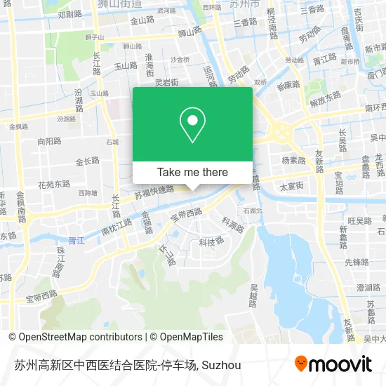 苏州高新区中西医结合医院-停车场 map