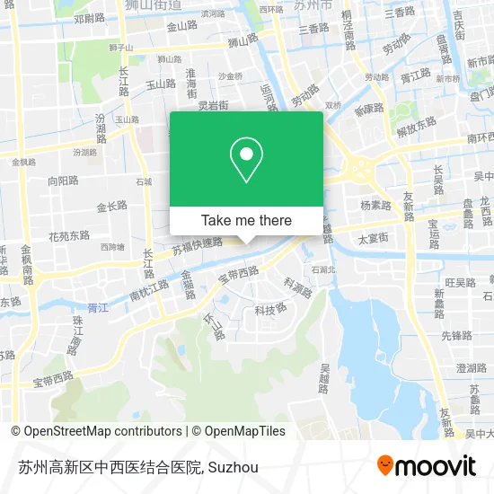 苏州高新区中西医结合医院 map