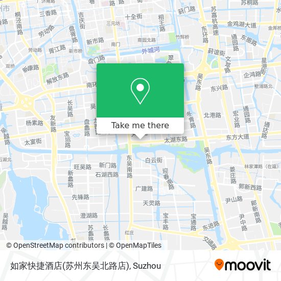 如家快捷酒店(苏州东吴北路店) map