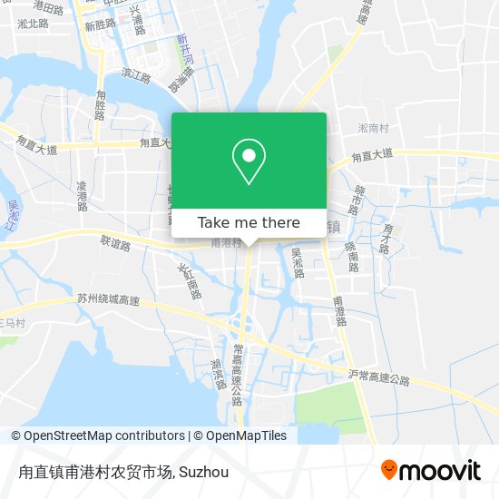 甪直镇甫港村农贸市场 map