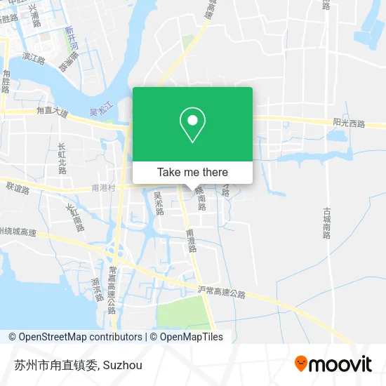 苏州市甪直镇委 map