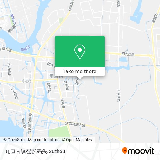 甪直古镇-游船码头 map