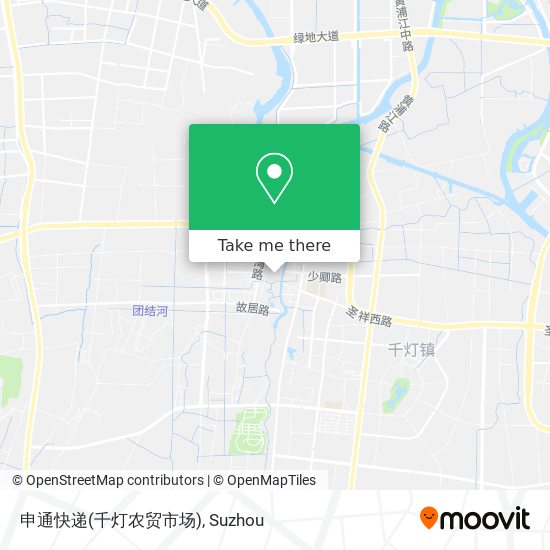 申通快递(千灯农贸市场) map