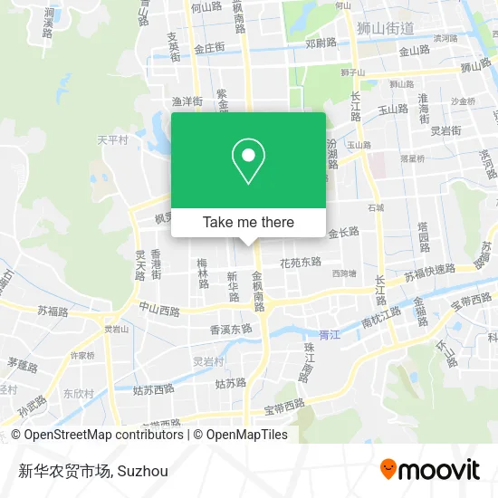 新华农贸市场 map