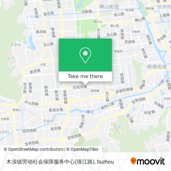 木渎镇劳动社会保障服务中心(珠江路) map