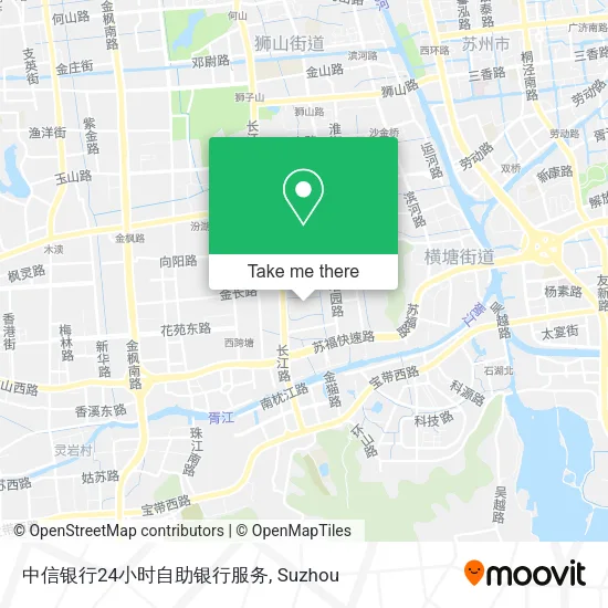 中信银行24小时自助银行服务 map