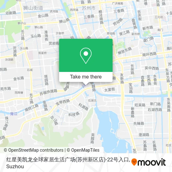 红星美凯龙全球家居生活广场(苏州新区店)-22号入口 map
