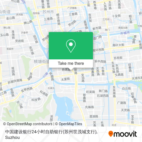 中国建设银行24小时自助银行(苏州世茂城支行) map