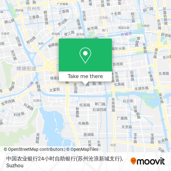 中国农业银行24小时自助银行(苏州沧浪新城支行) map