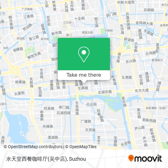 水天堂西餐咖啡厅(吴中店) map