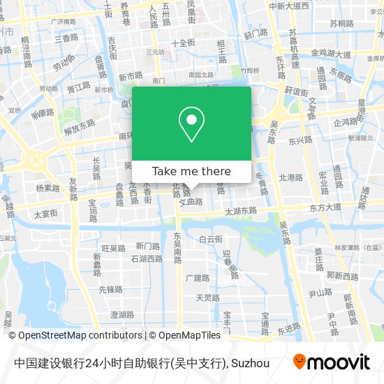 中国建设银行24小时自助银行(吴中支行) map