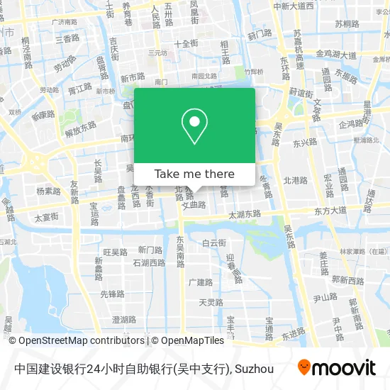中国建设银行24小时自助银行(吴中支行) map