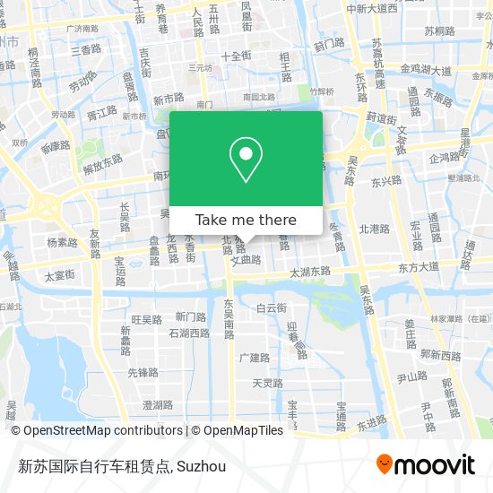 新苏国际自行车租赁点 map