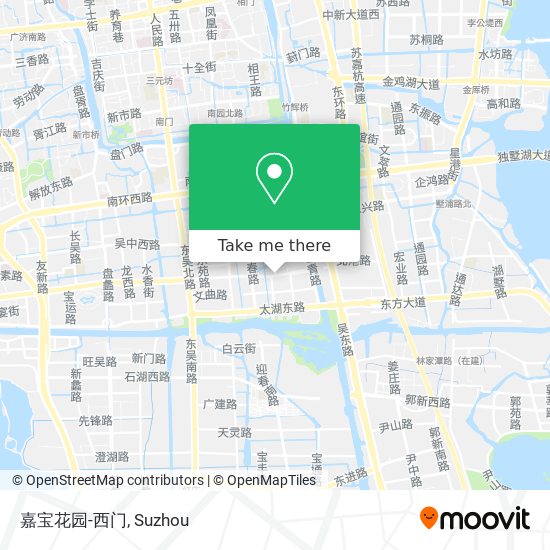 嘉宝花园-西门 map