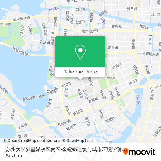 苏州大学独墅湖校区南区-金螳螂建筑与城市环境学院 map