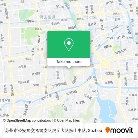 苏州市公安局交巡警支队虎丘大队狮山中队 map