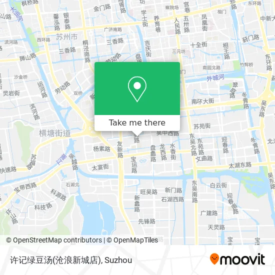许记绿豆汤(沧浪新城店) map