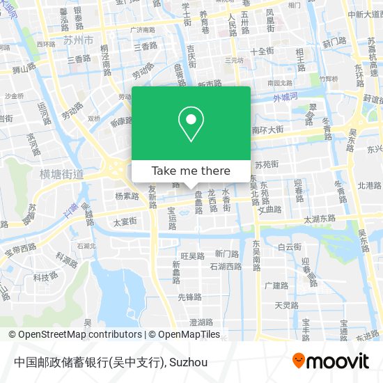 中国邮政储蓄银行(吴中支行) map