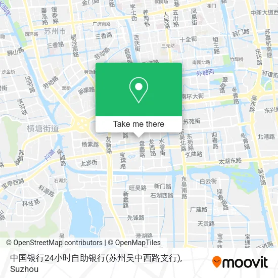 中国银行24小时自助银行(苏州吴中西路支行) map