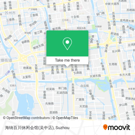 海纳百川休闲会馆(吴中店) map